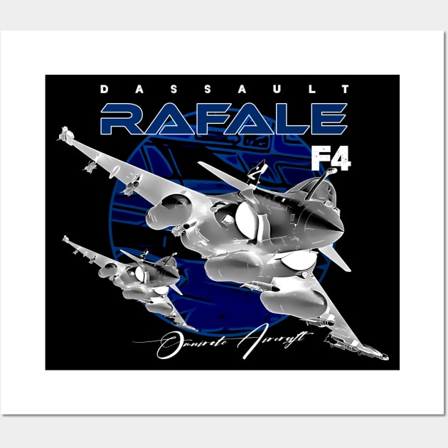 Dassault Rafale F4 French Fighterjet Aircraft Wall Art by aeroloversclothing